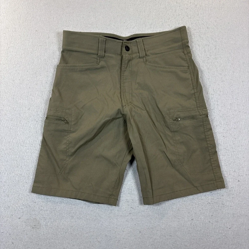Wrangler Authentics Performance‎ Utility Shorts Mens 30 Olive Techwear EUC